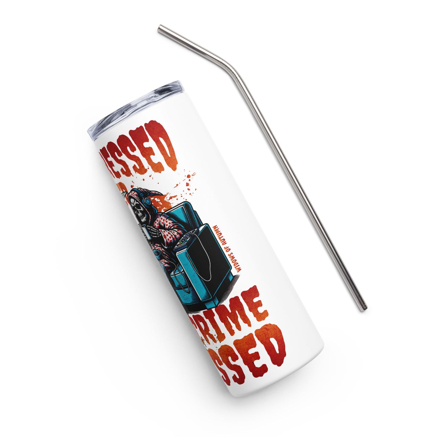 Depressed, Stressed, & True Crime Obsessed Stainless Steel Tumbler