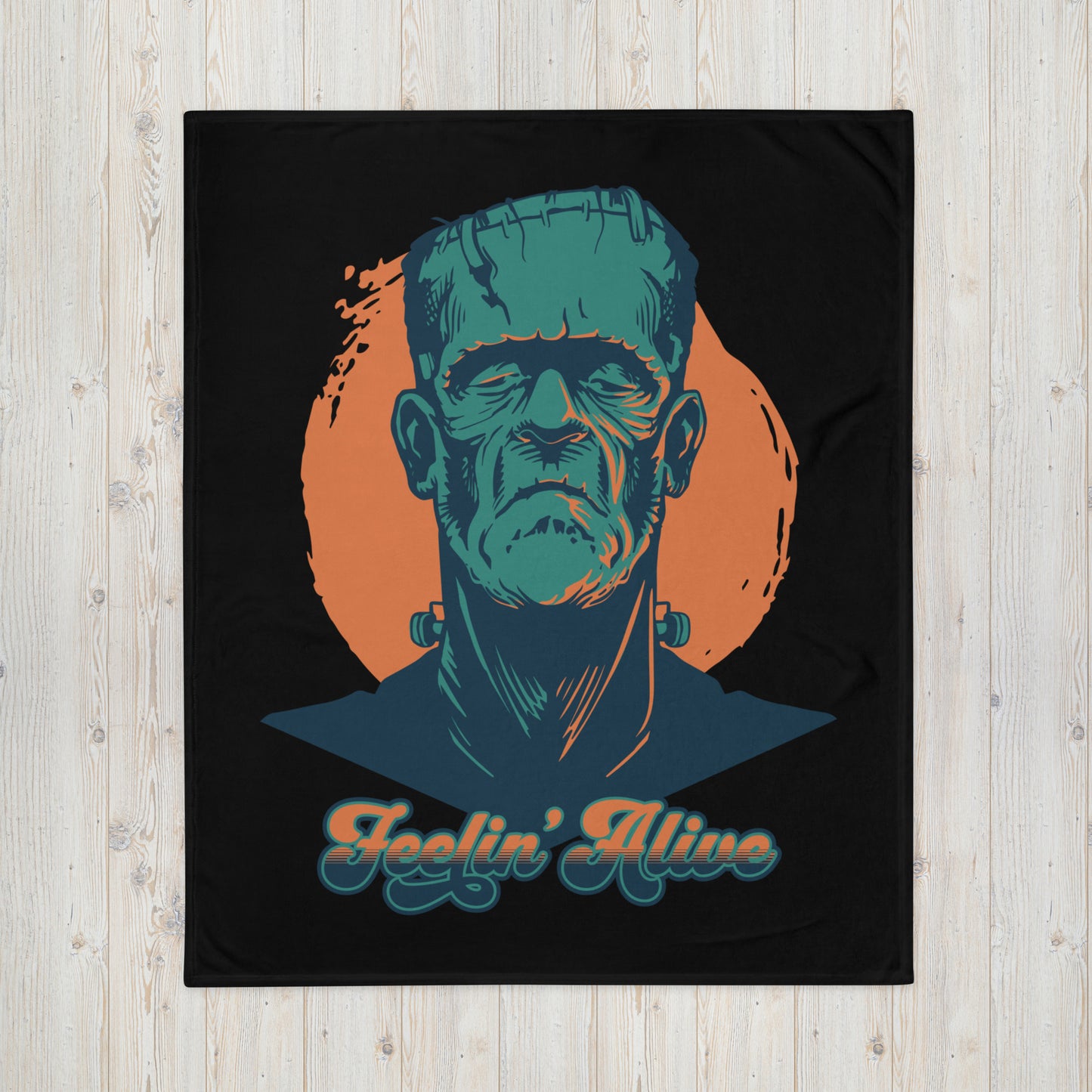 Feelin' Alive Throw Blanket - Black