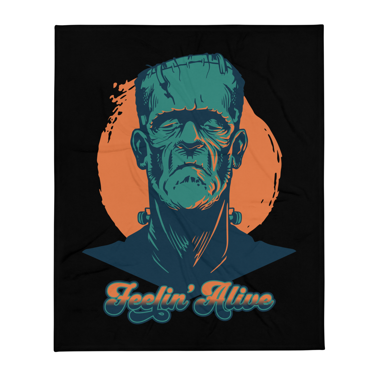 Feelin' Alive Throw Blanket - Black
