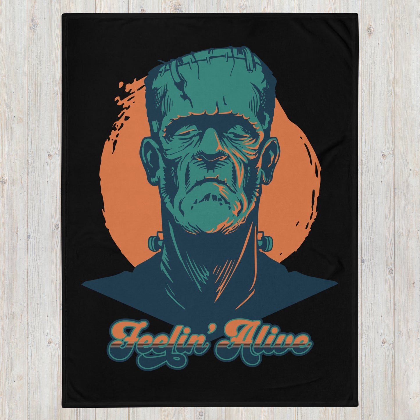Feelin' Alive Throw Blanket - Black