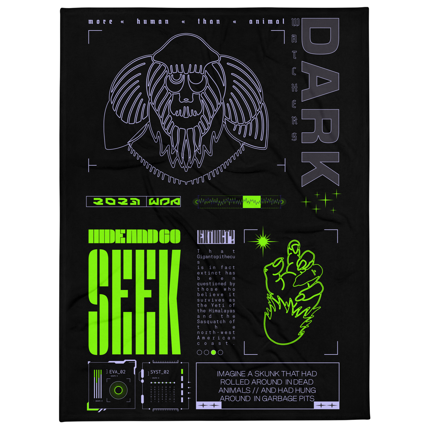 Dark Watchers Throw Blanket