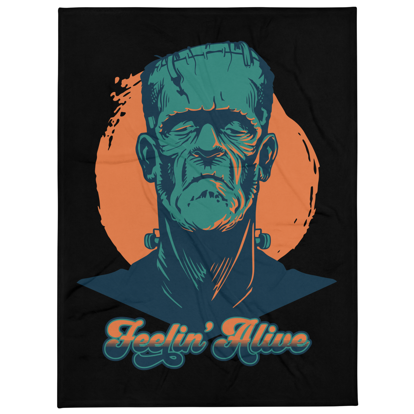 Feelin' Alive Throw Blanket - Black