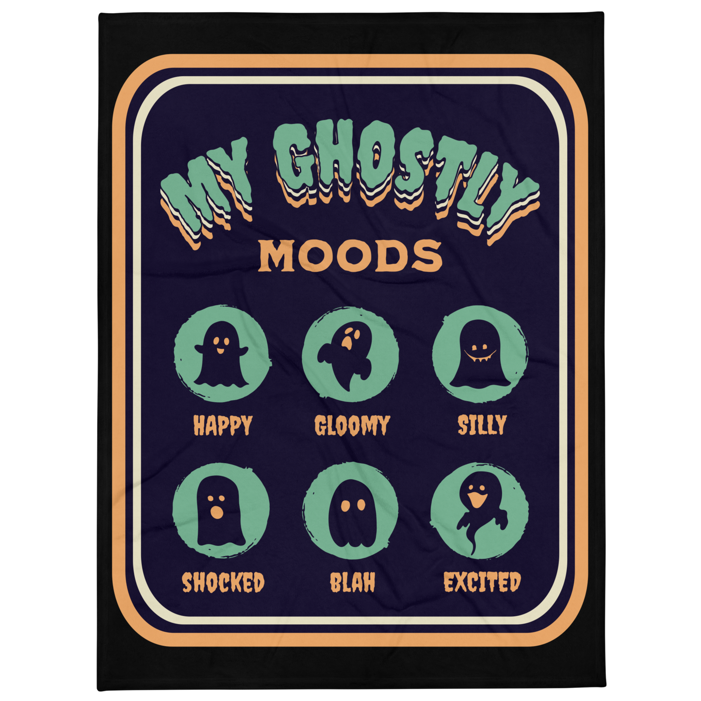 Ghostly Moods Throw Blanket
