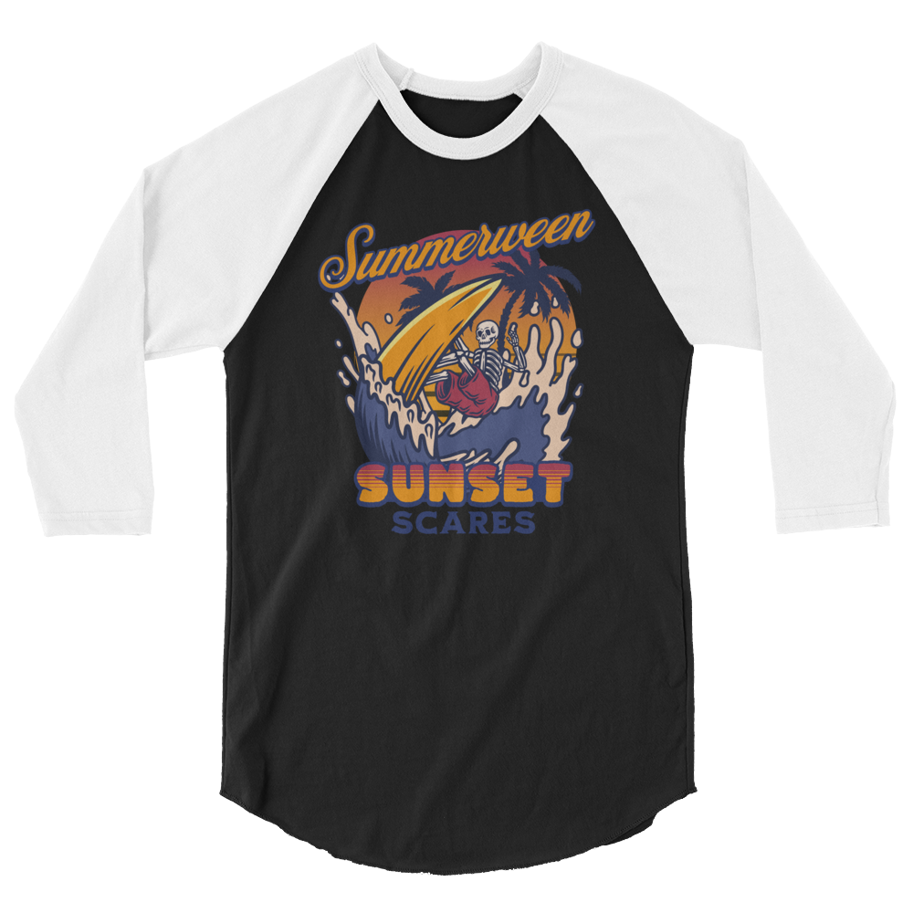 Sunset Scares Baseball Tee
