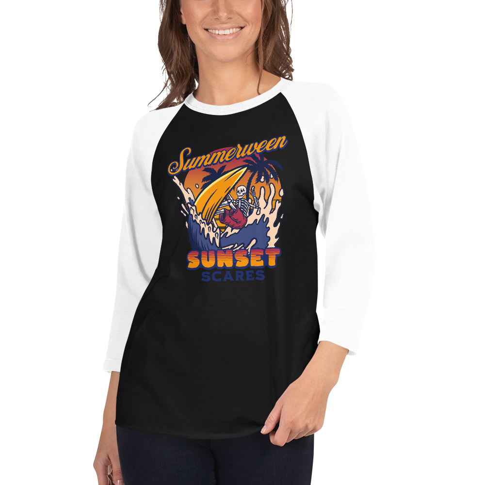 Sunset Scares Baseball Tee