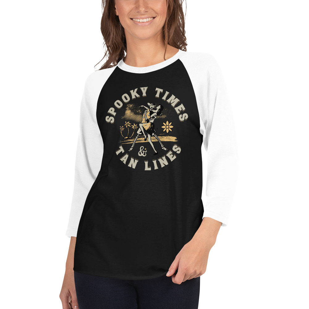 Spooky Times & Tan Lines Baseball Tee