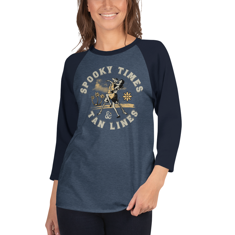 Spooky Times & Tan Lines Baseball Tee