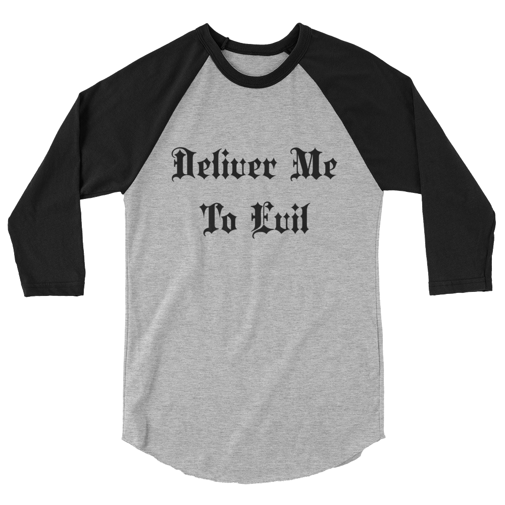 Deliver Me To Evil Baseball Tee