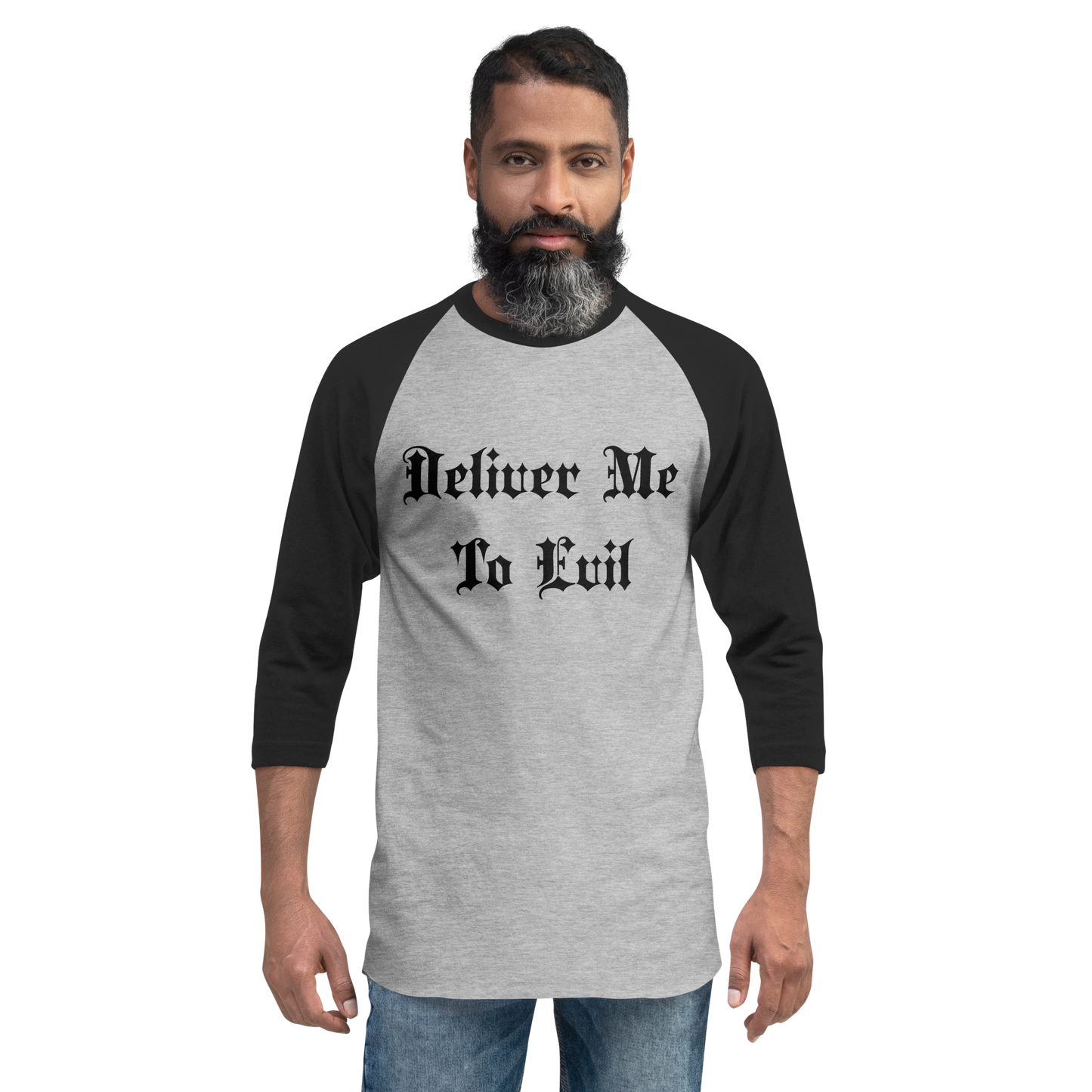 Deliver Me To Evil Baseball Tee