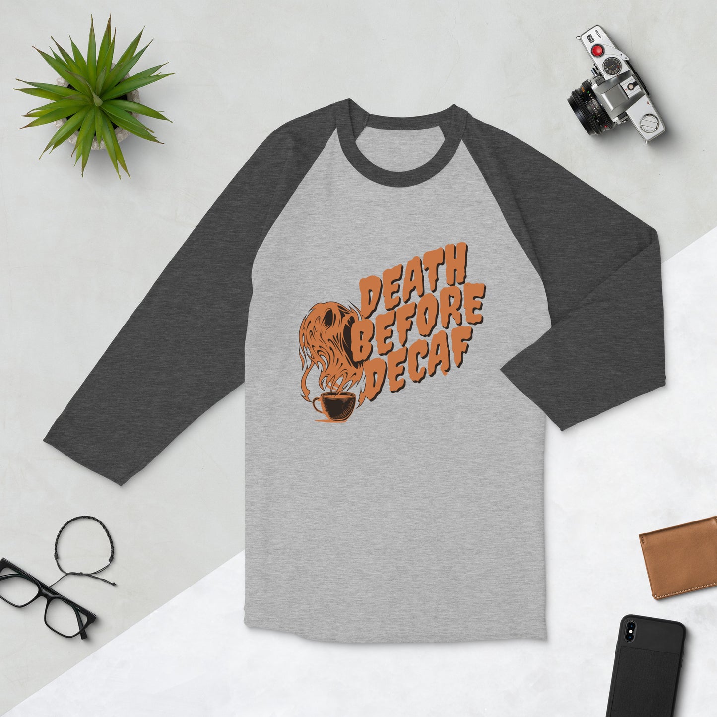 Grim Grind Baseball Tee