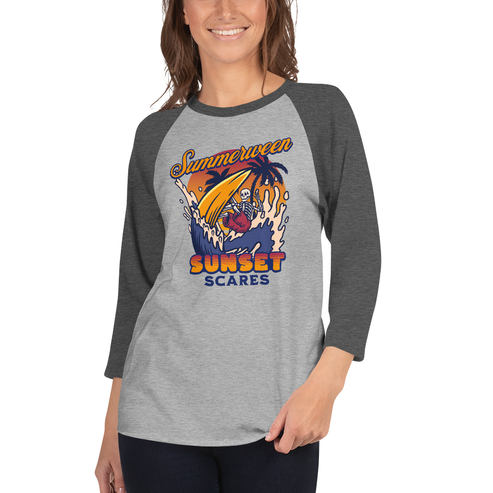 Sunset Scares Baseball Tee