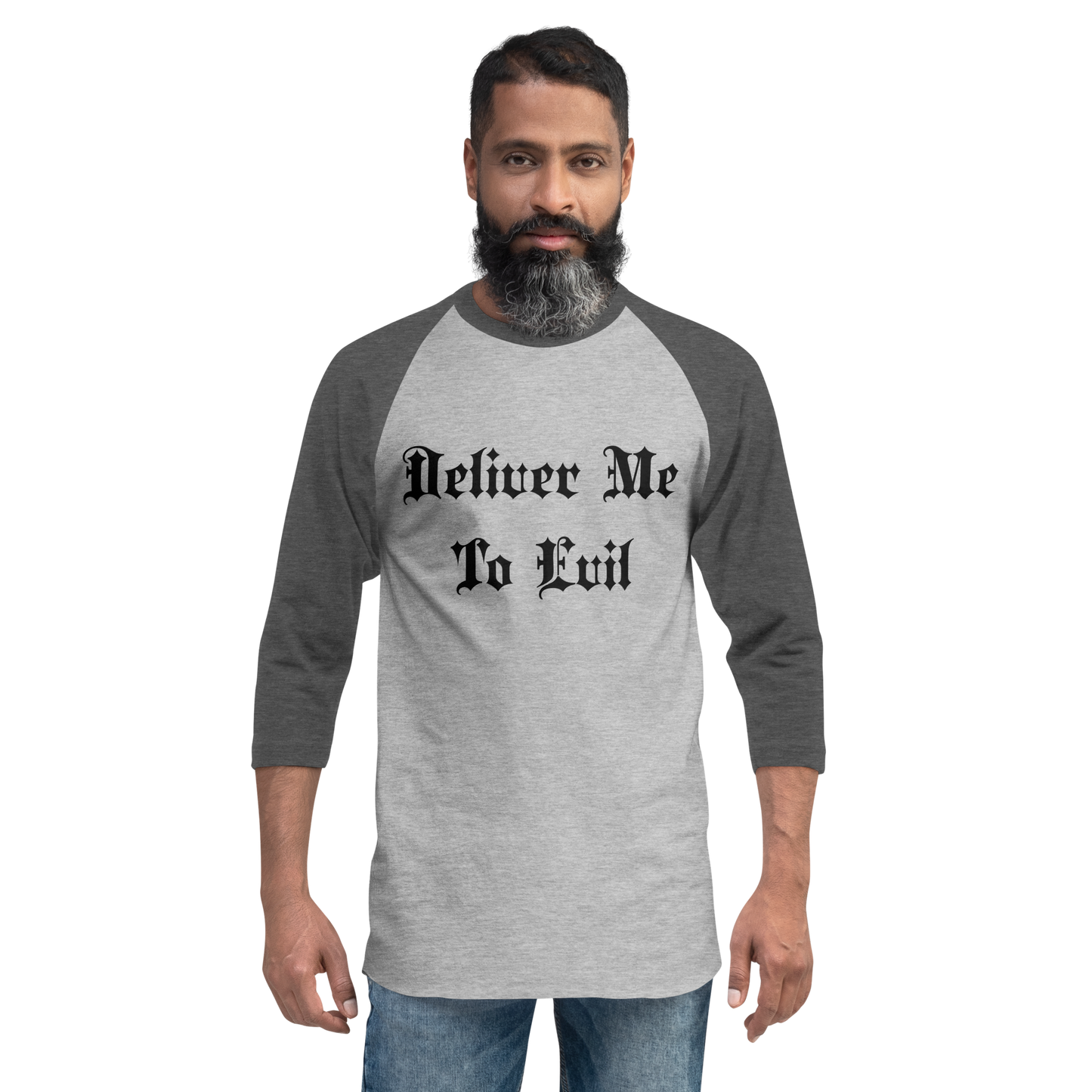 Deliver Me To Evil Baseball Tee