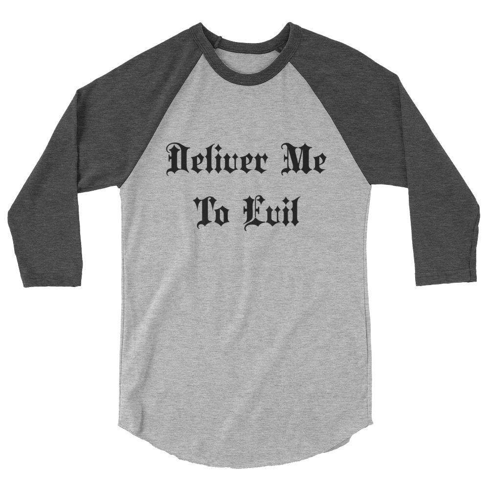 Deliver Me To Evil Baseball Tee