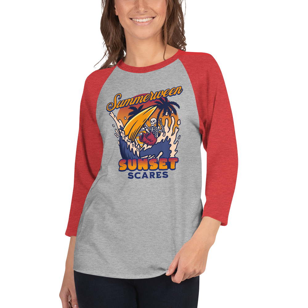 Sunset Scares Baseball Tee