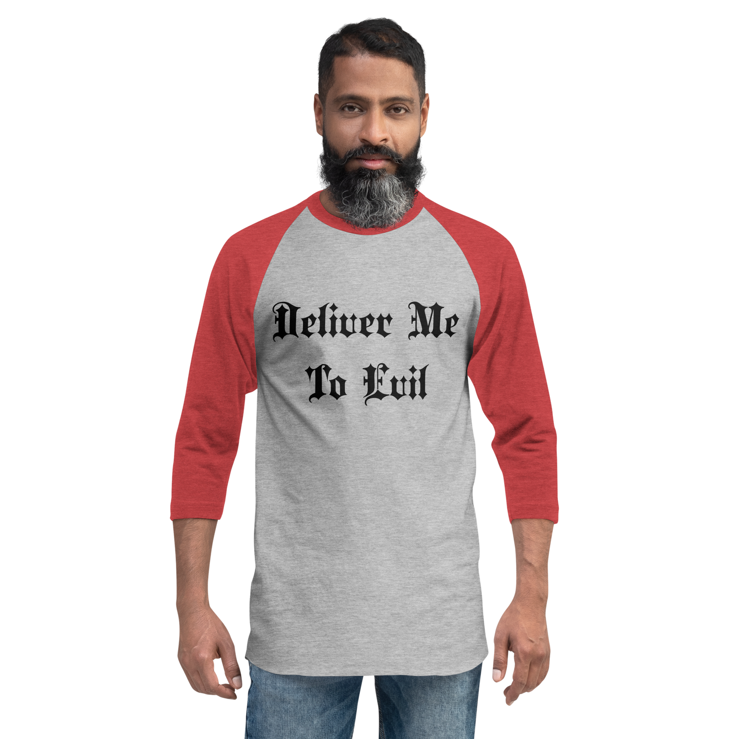 Deliver Me To Evil Baseball Tee