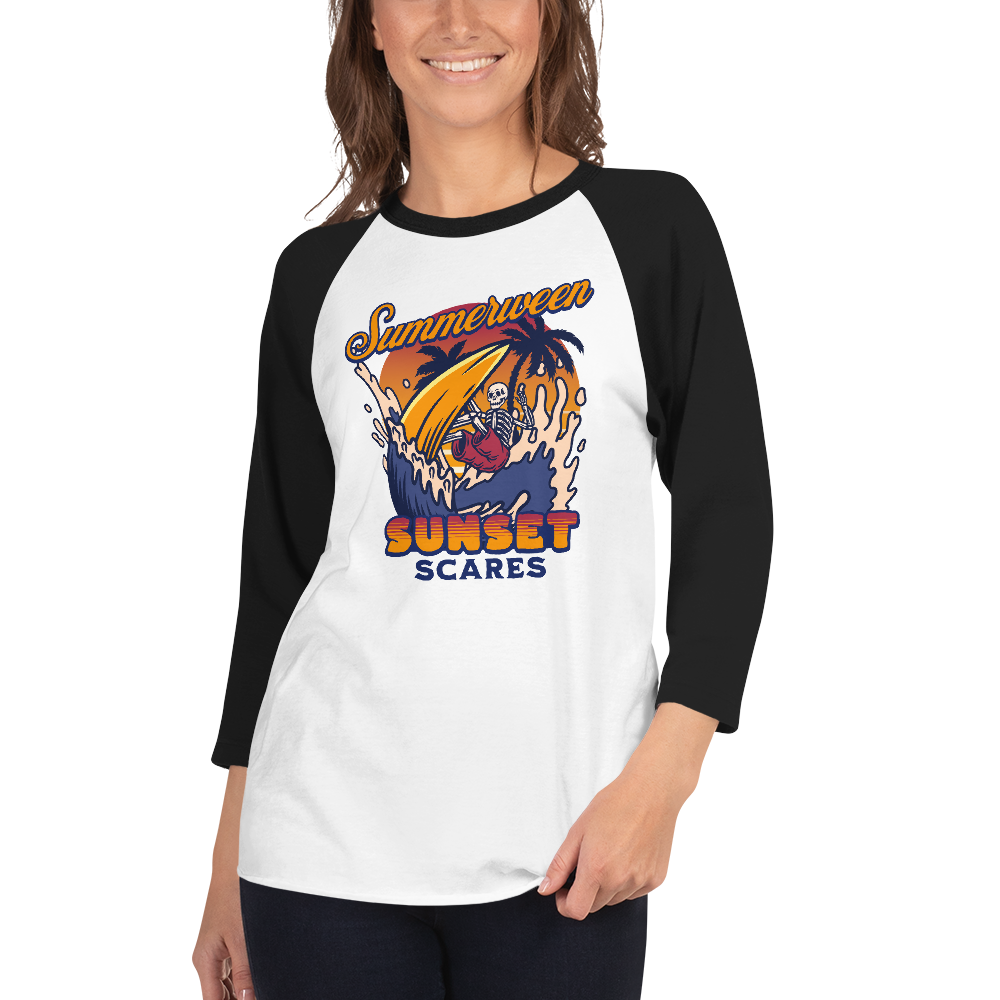 Sunset Scares Baseball Tee