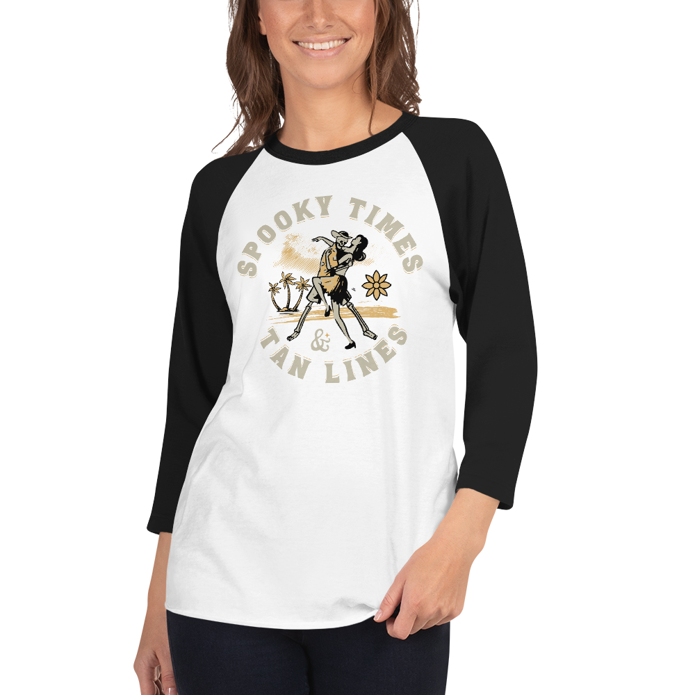 Spooky Times & Tan Lines Baseball Tee