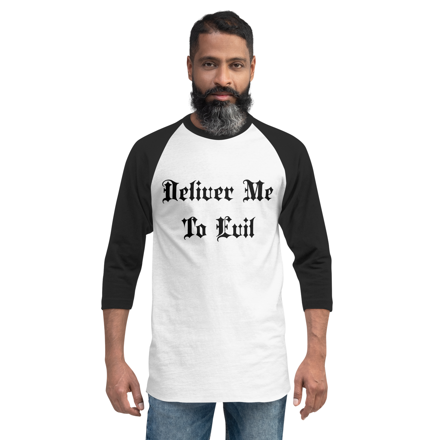 Deliver Me To Evil Baseball Tee