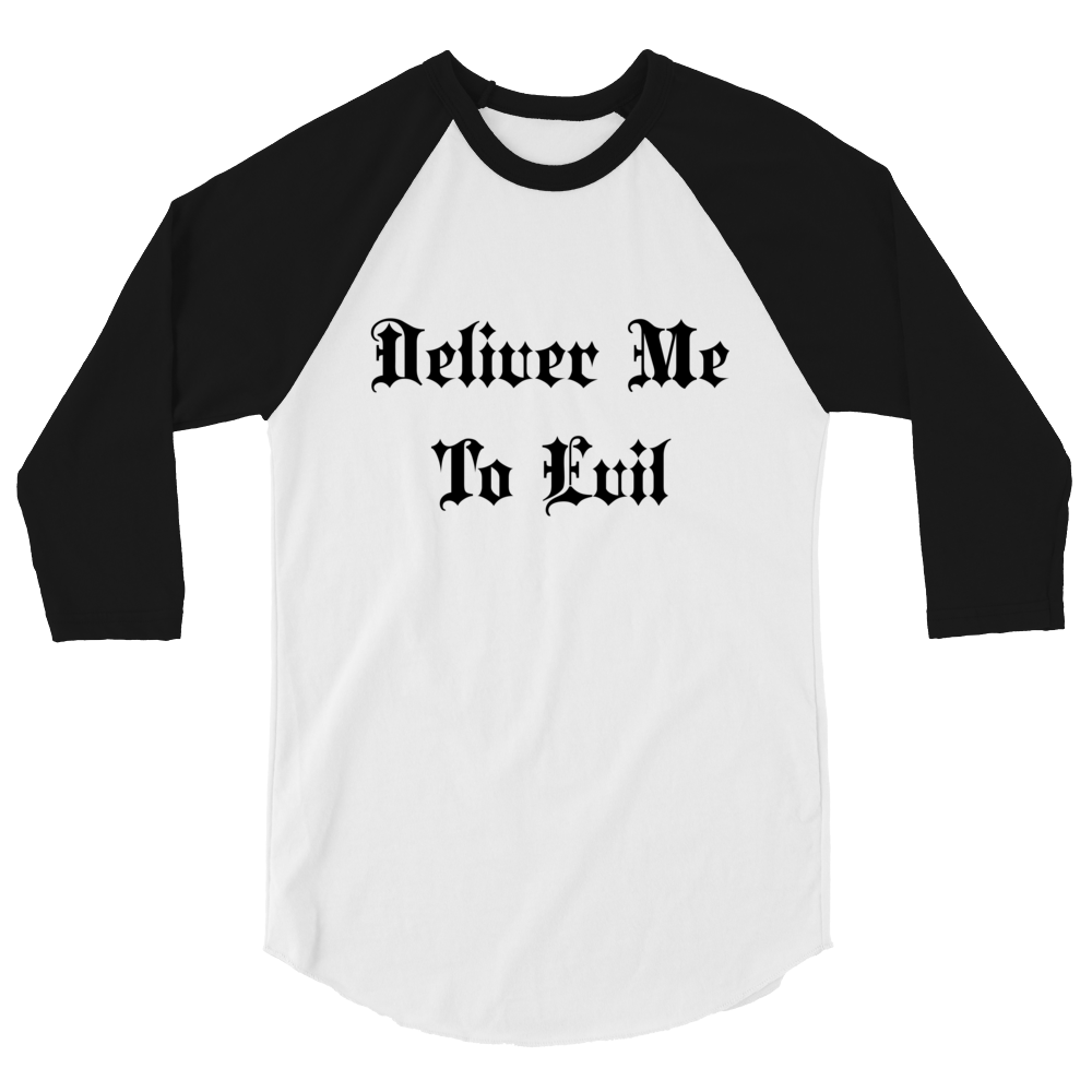 Deliver Me To Evil Baseball Tee