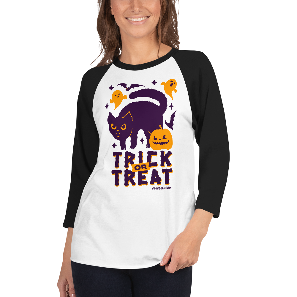 Trick Or Treat Baseball Tee