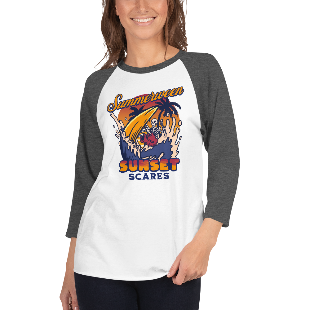 Sunset Scares Baseball Tee