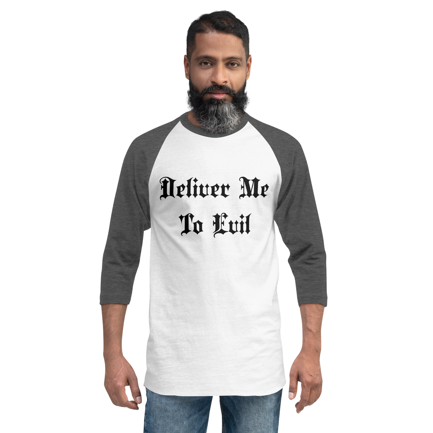 Deliver Me To Evil Baseball Tee