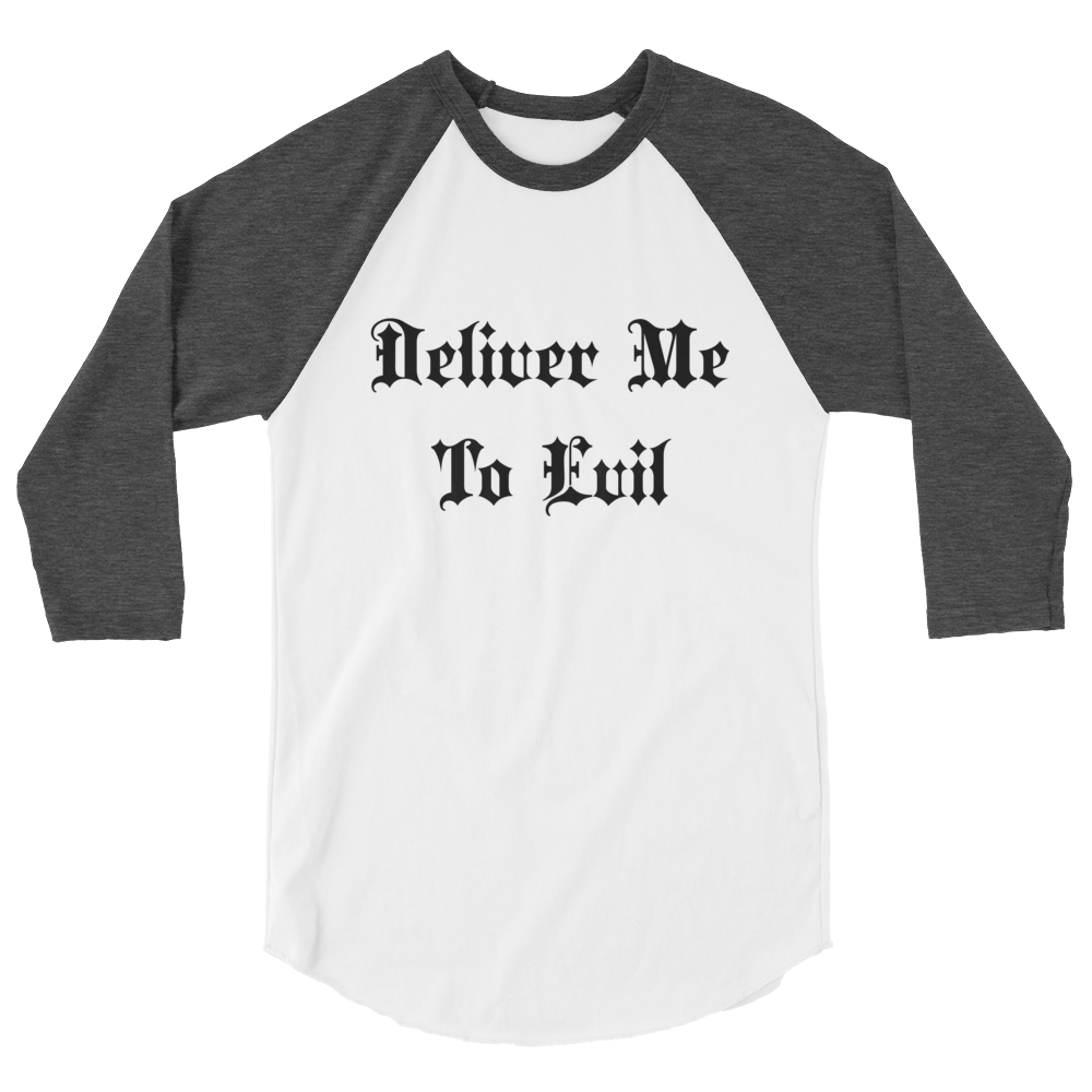 Deliver Me To Evil Baseball Tee