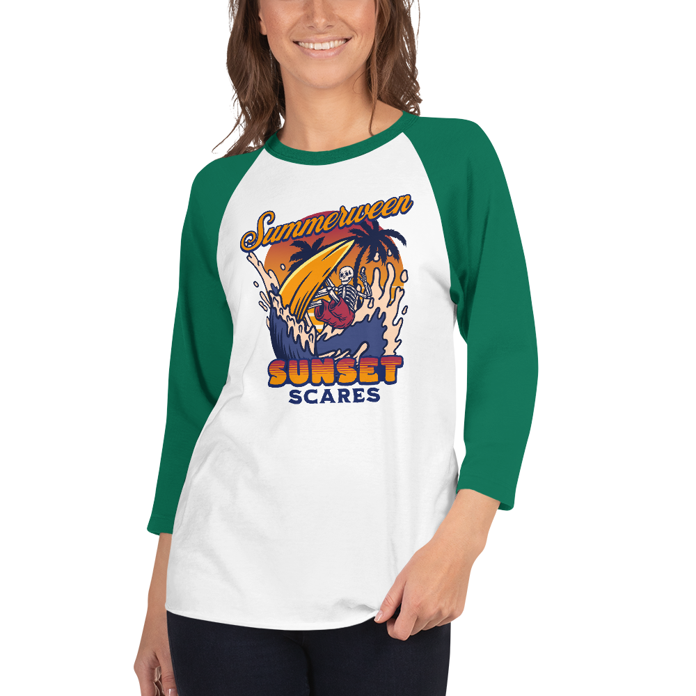 Sunset Scares Baseball Tee