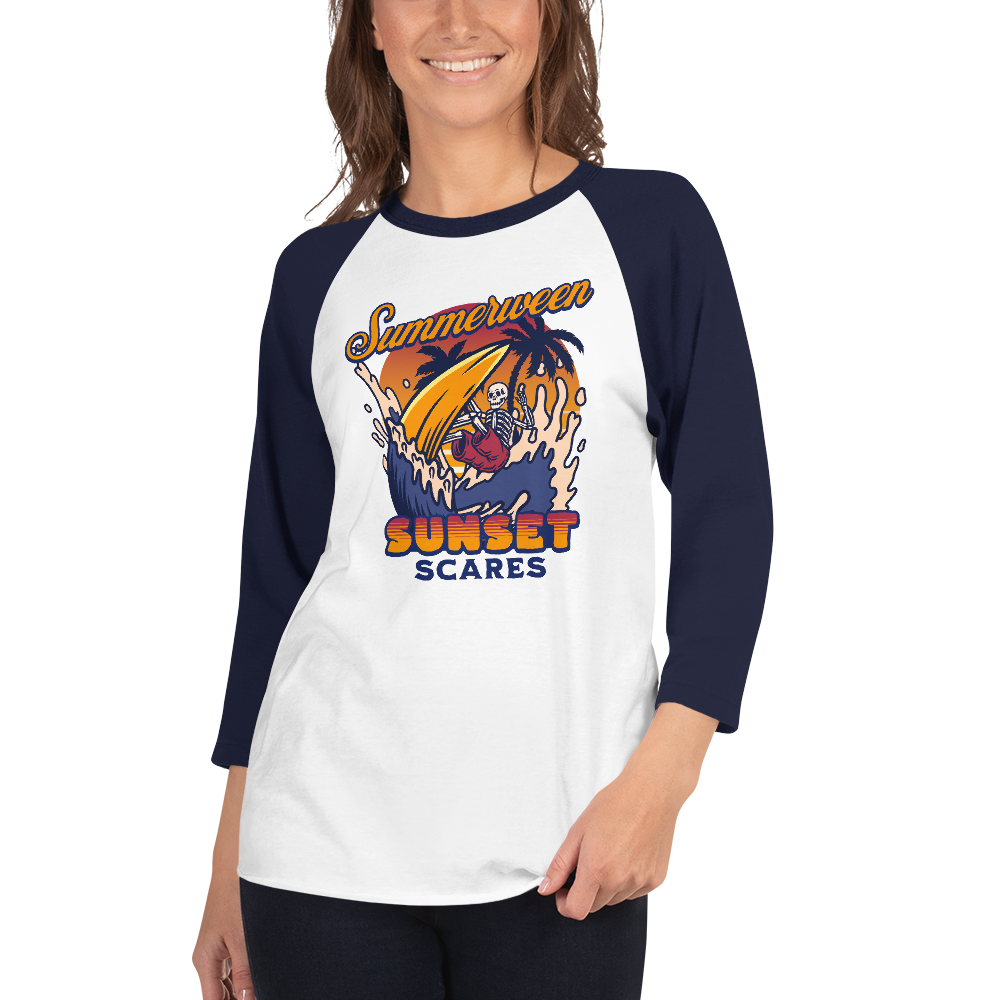 Sunset Scares Baseball Tee