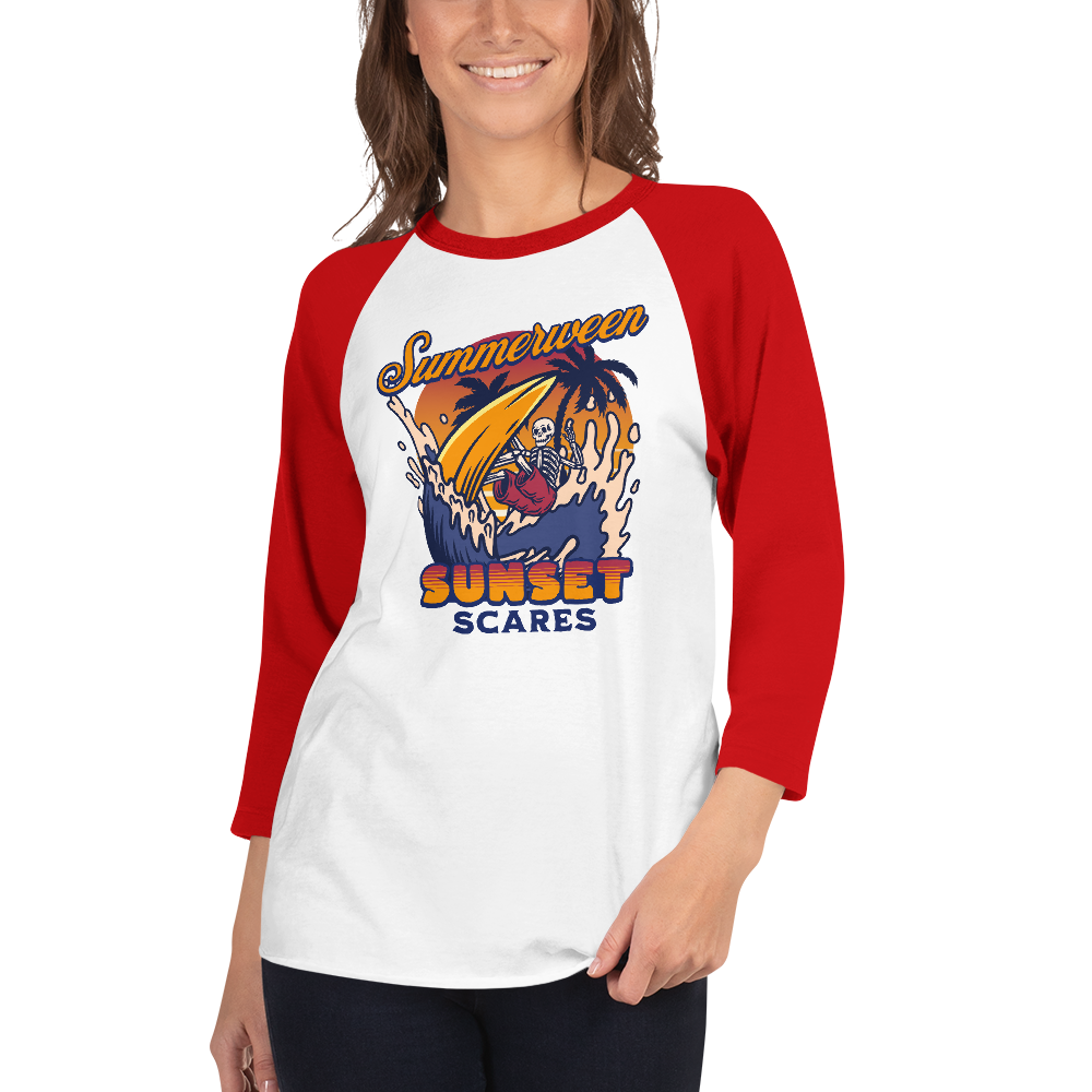 Sunset Scares Baseball Tee