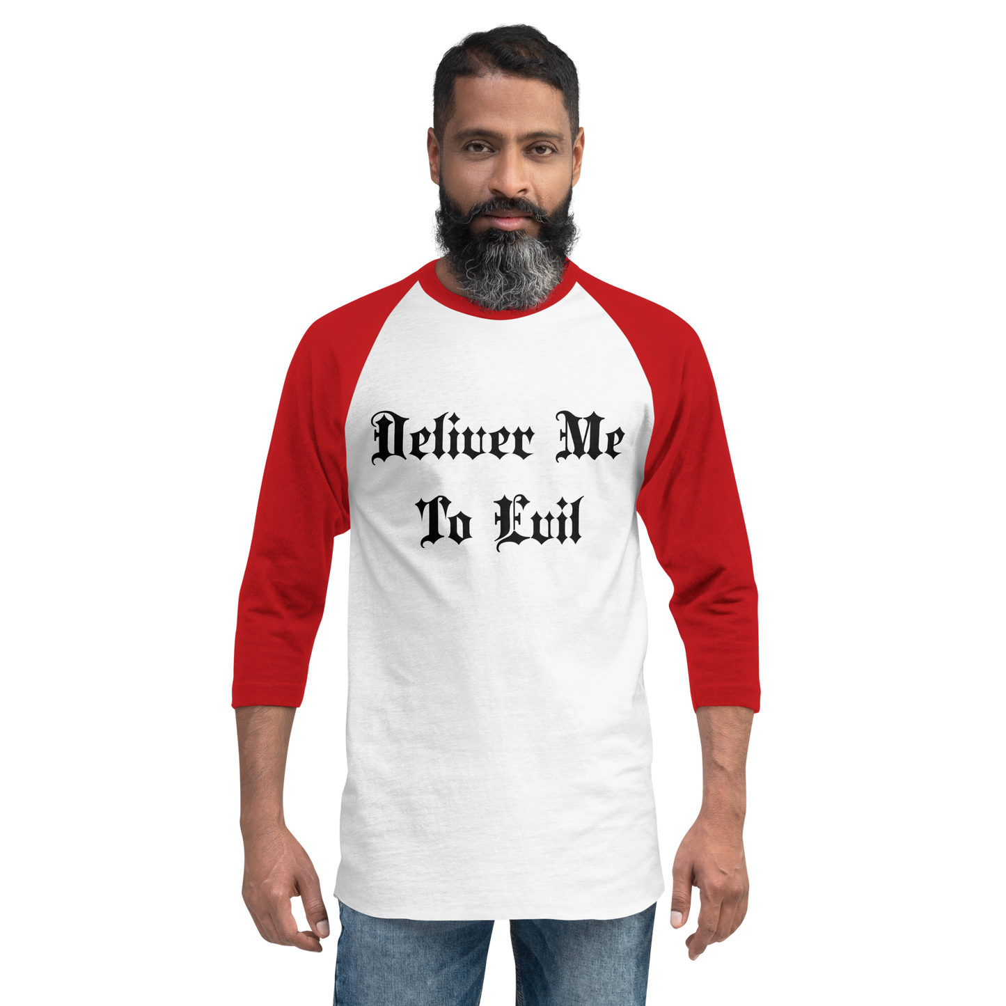 Deliver Me To Evil Baseball Tee