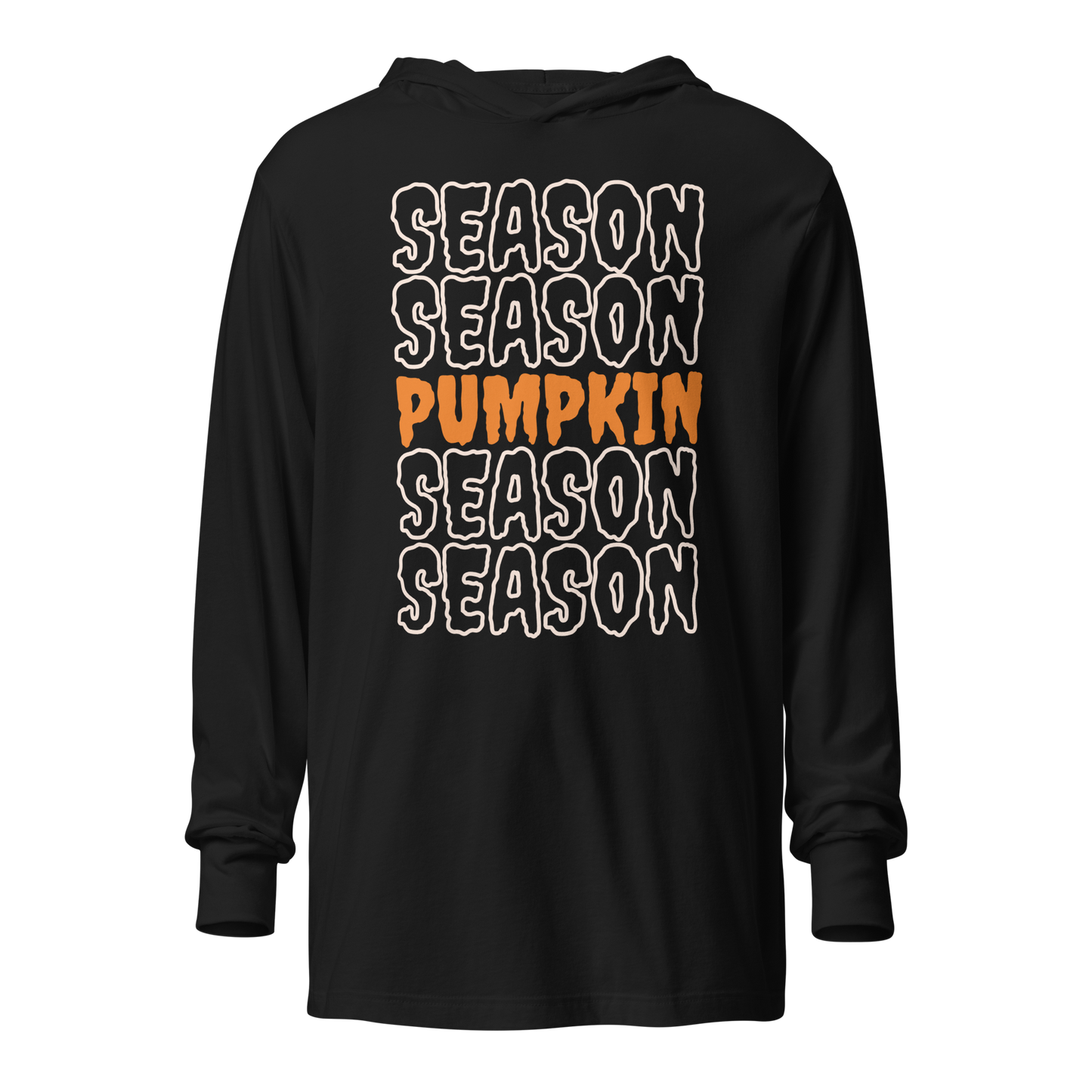 Pumpkin Season Hooded Long Sleeve Tee