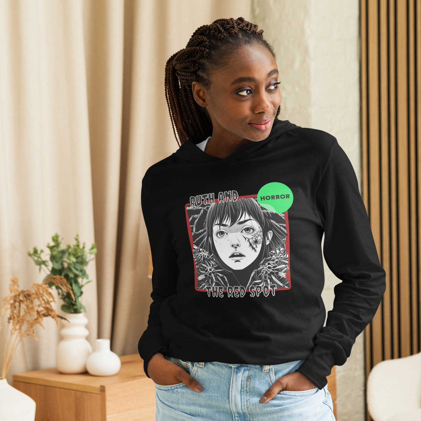 Ruth & The Red Spot Hooded Long-Sleeve Tee