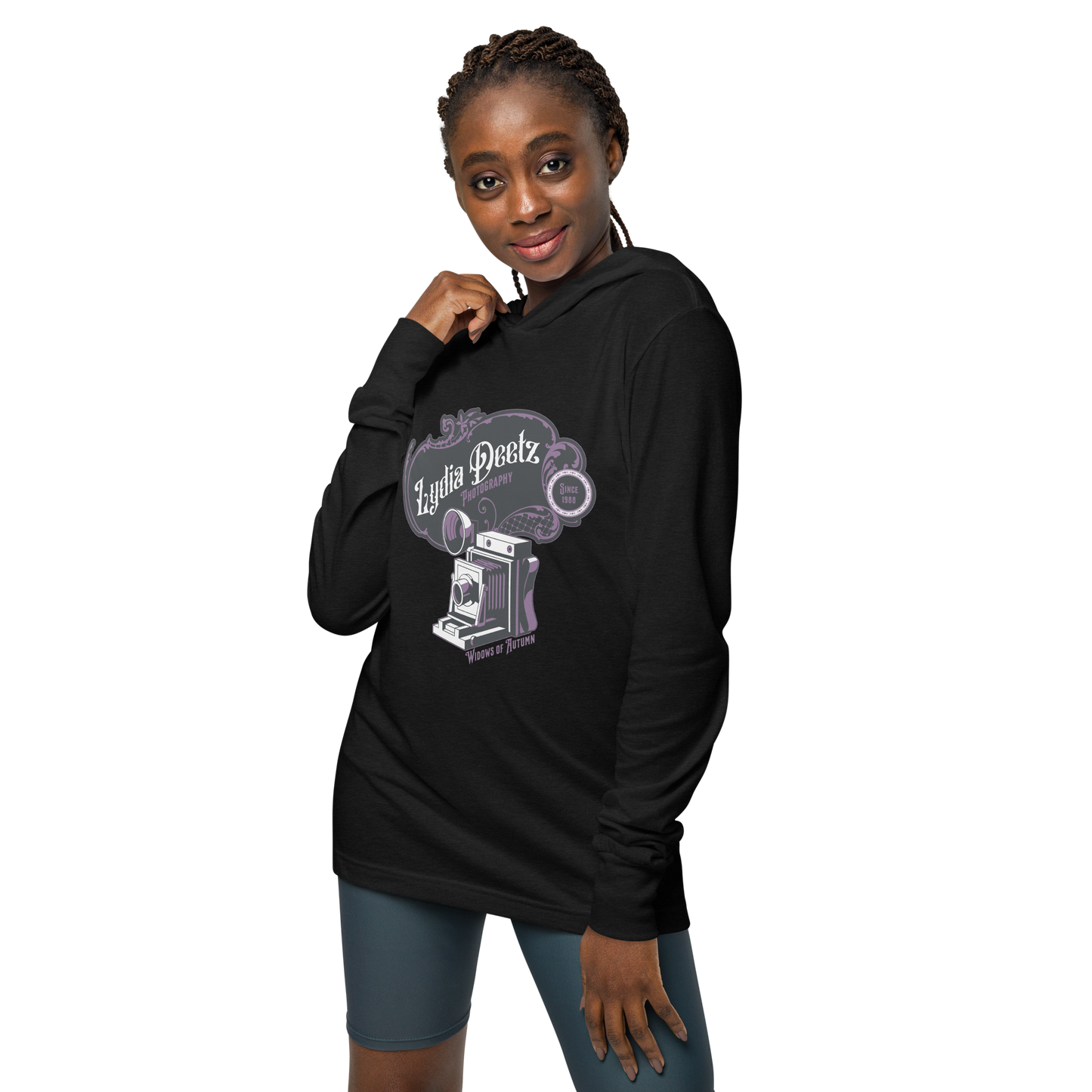 Deetz Photography Hooded Long Sleeve Tee