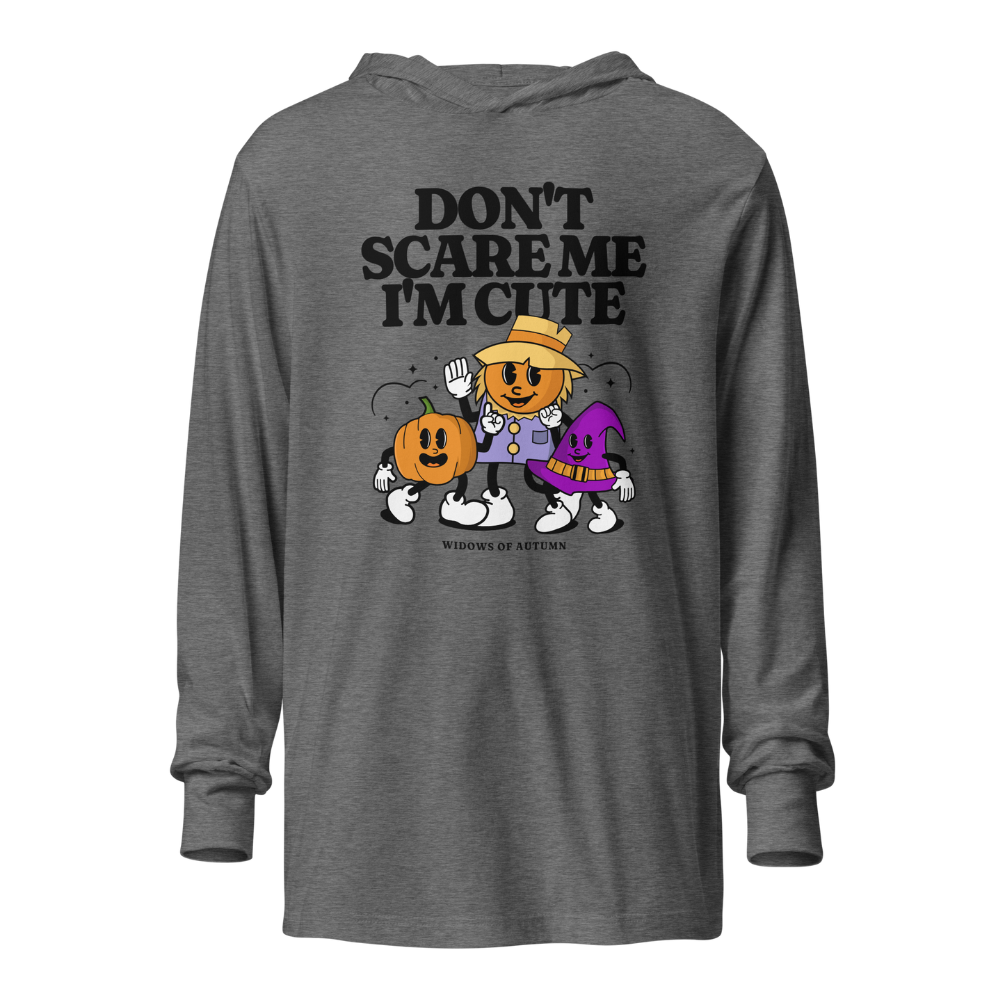 Don't Scare Me Hooded Long Sleeve Tee