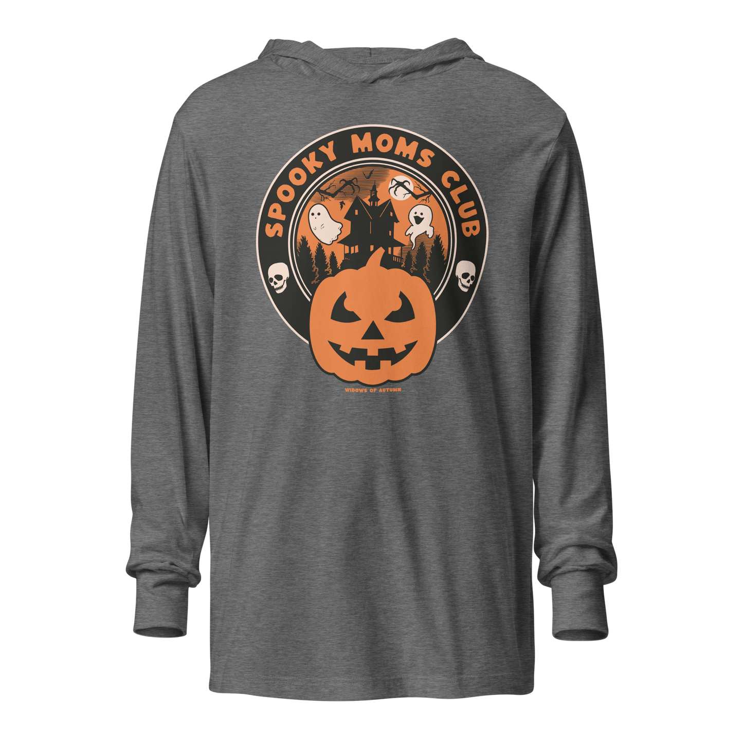 Spooky Moms Club Hooded Long Sleeve Tee