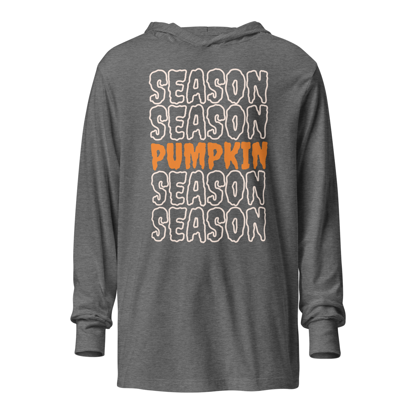 Pumpkin Season Hooded Long Sleeve Tee