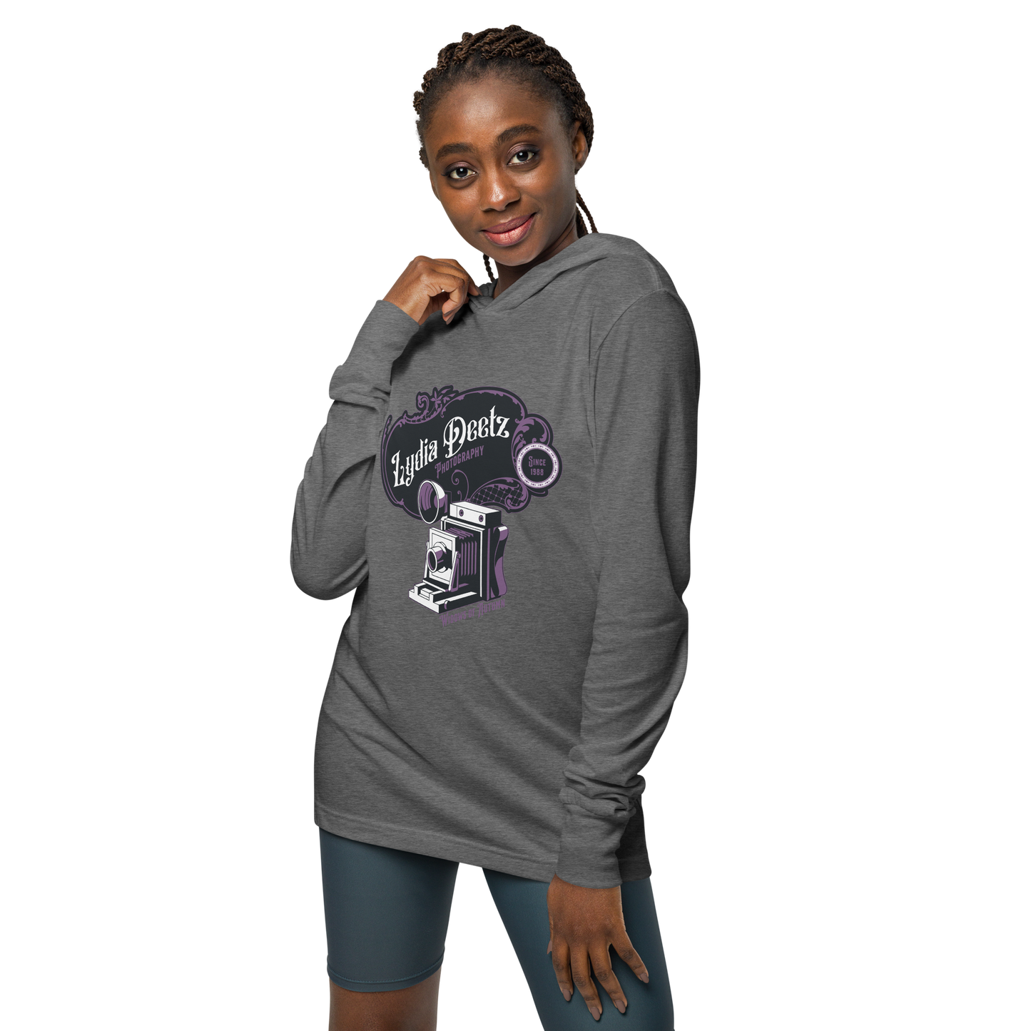 Deetz Photography Hooded Long Sleeve Tee