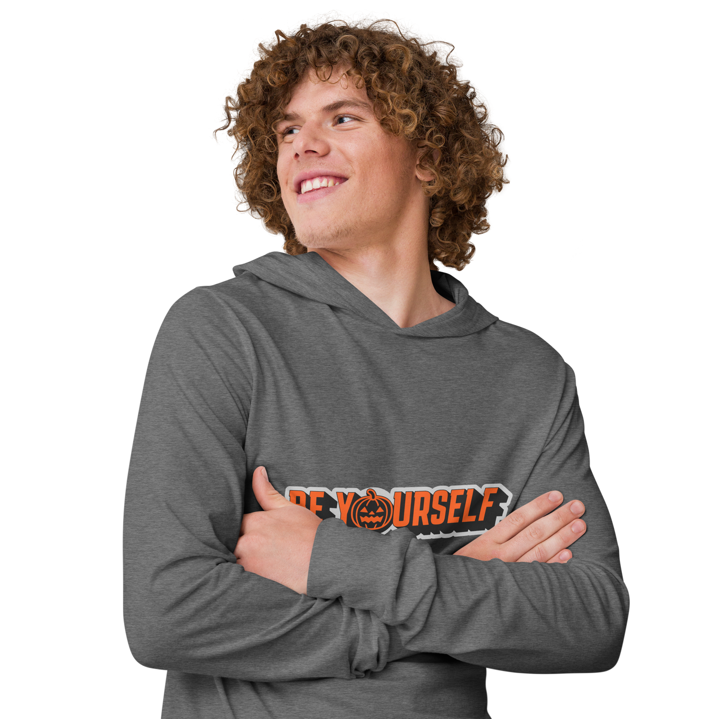 Be Yourself Hooded Long Sleeve Tee