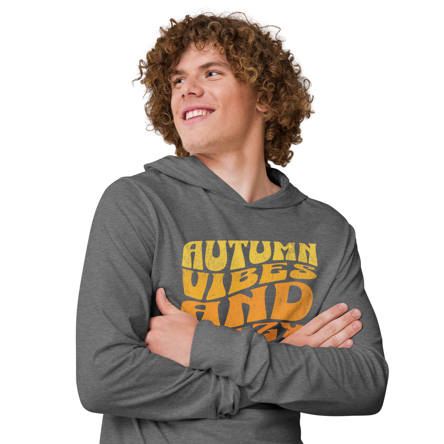 Cozy Autumn Hooded Long Sleeve Tee