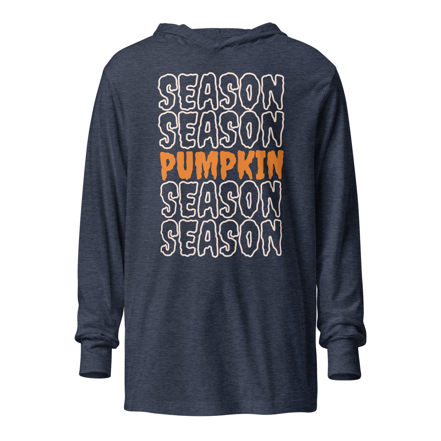 Pumpkin Season Hooded Long Sleeve Tee