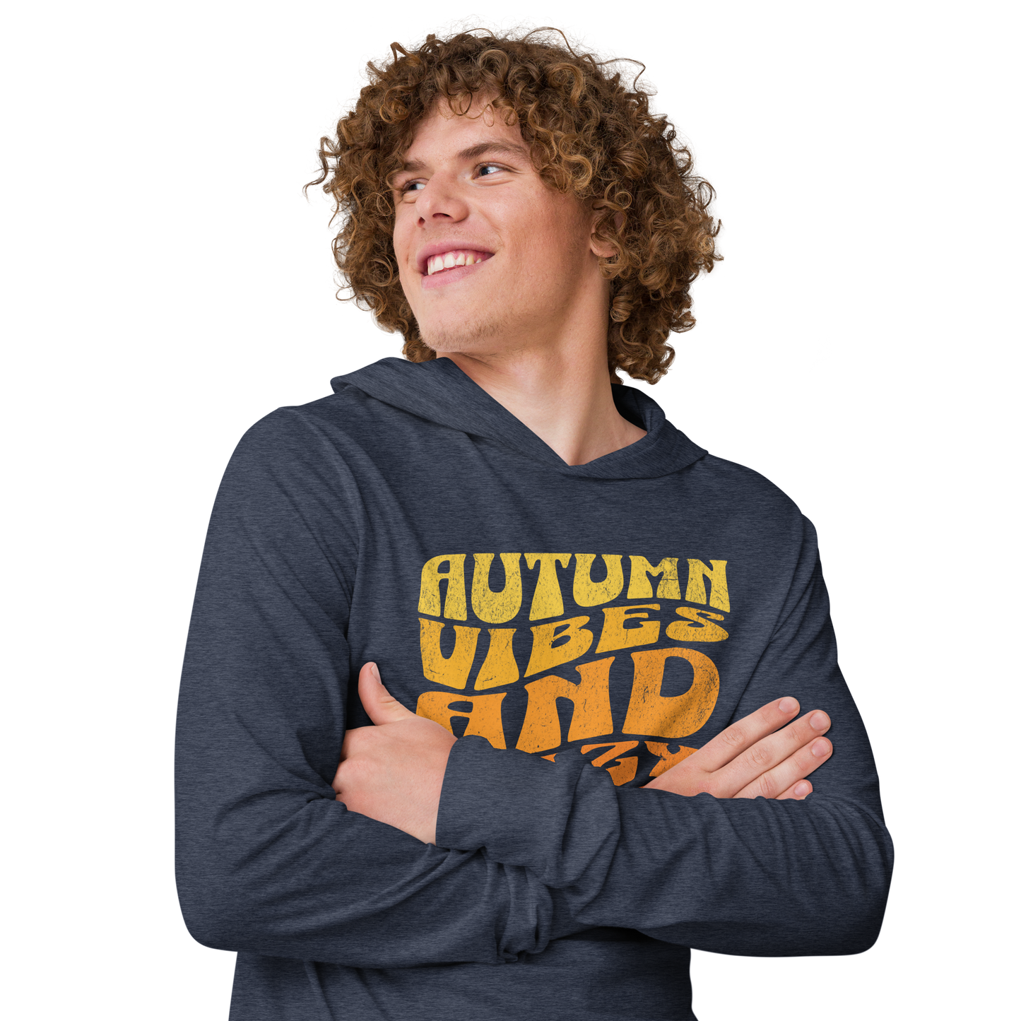 Cozy Autumn Hooded Long Sleeve Tee