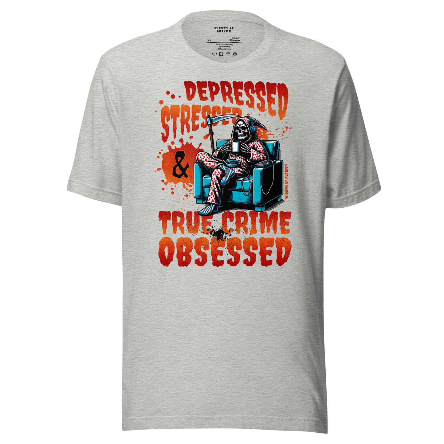 Depressed, Stressed, & True Crime Obsessed Tee