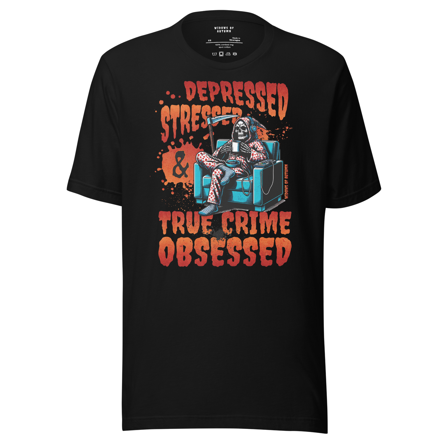 Depressed, Stressed, & True Crime Obsessed Tee