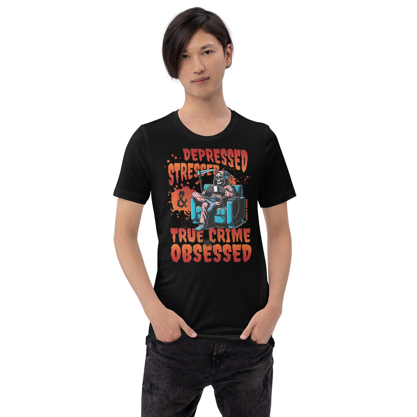 Depressed, Stressed, & True Crime Obsessed Tee