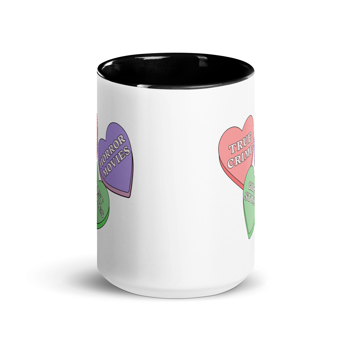 Candy Hearts Accent Mug