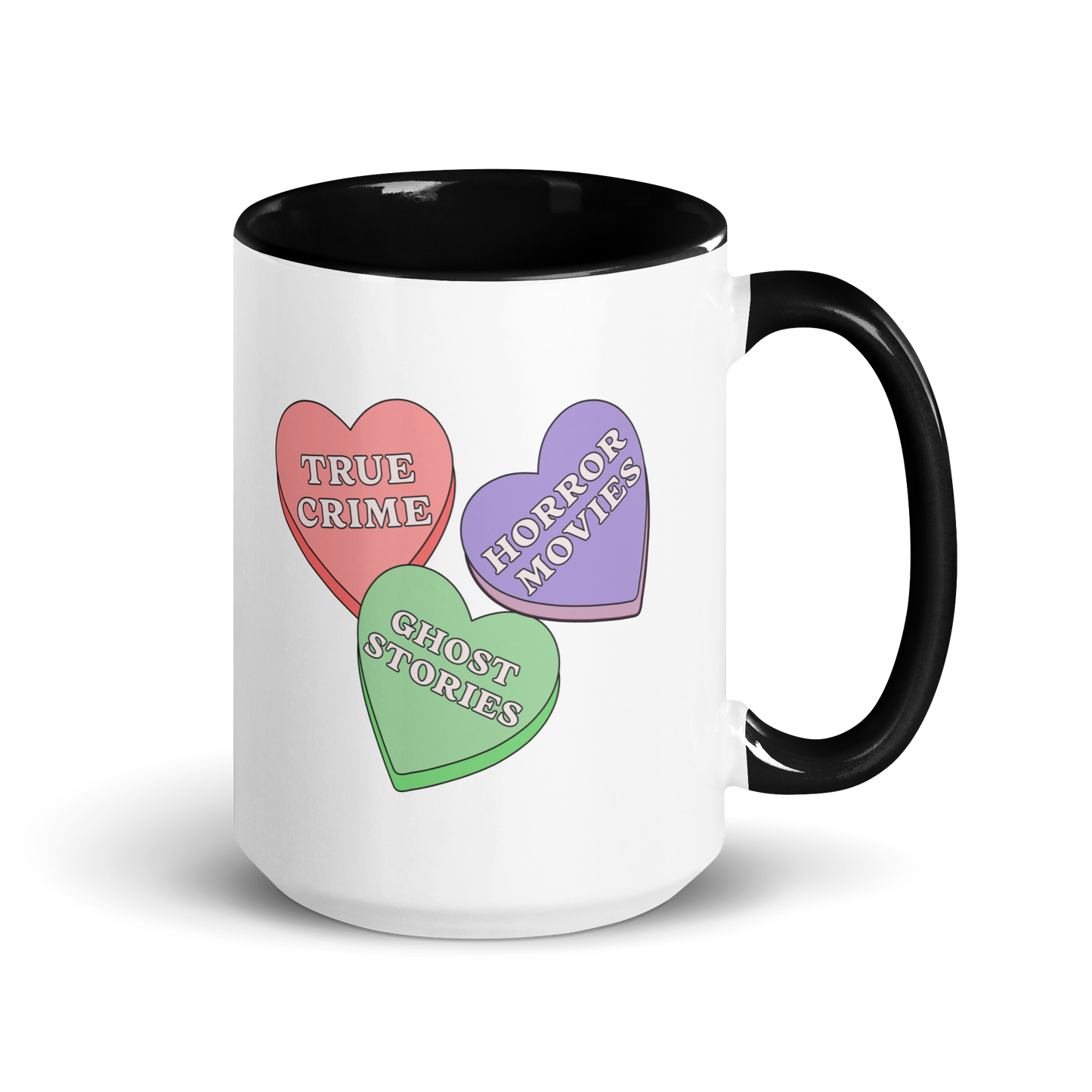 Candy Hearts Accent Mug