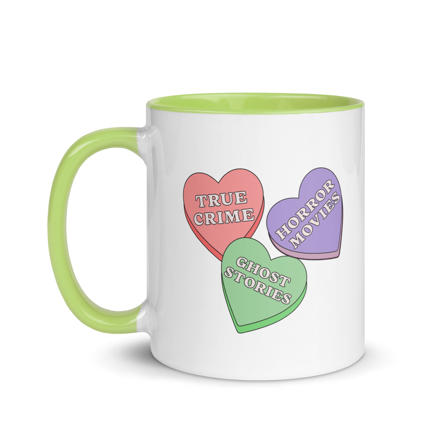 Candy Hearts Accent Mug