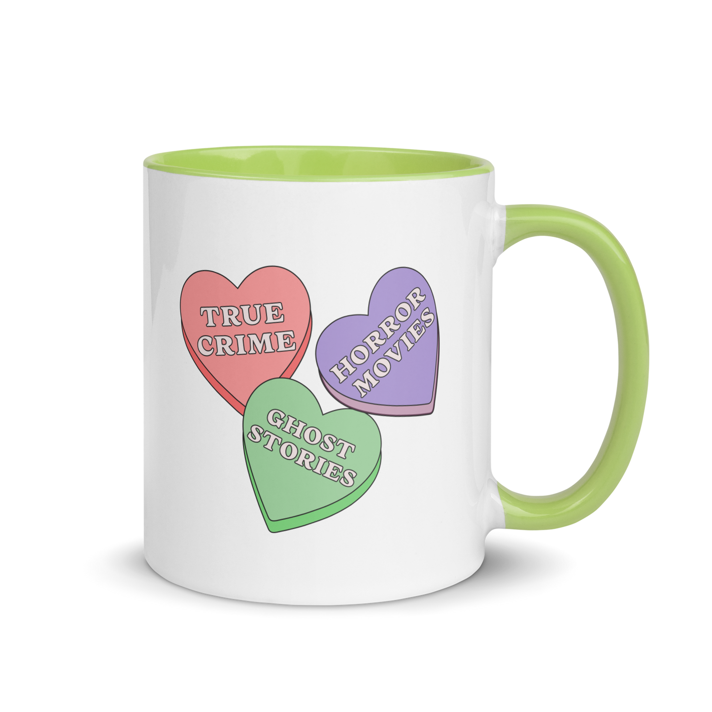 Candy Hearts Accent Mug
