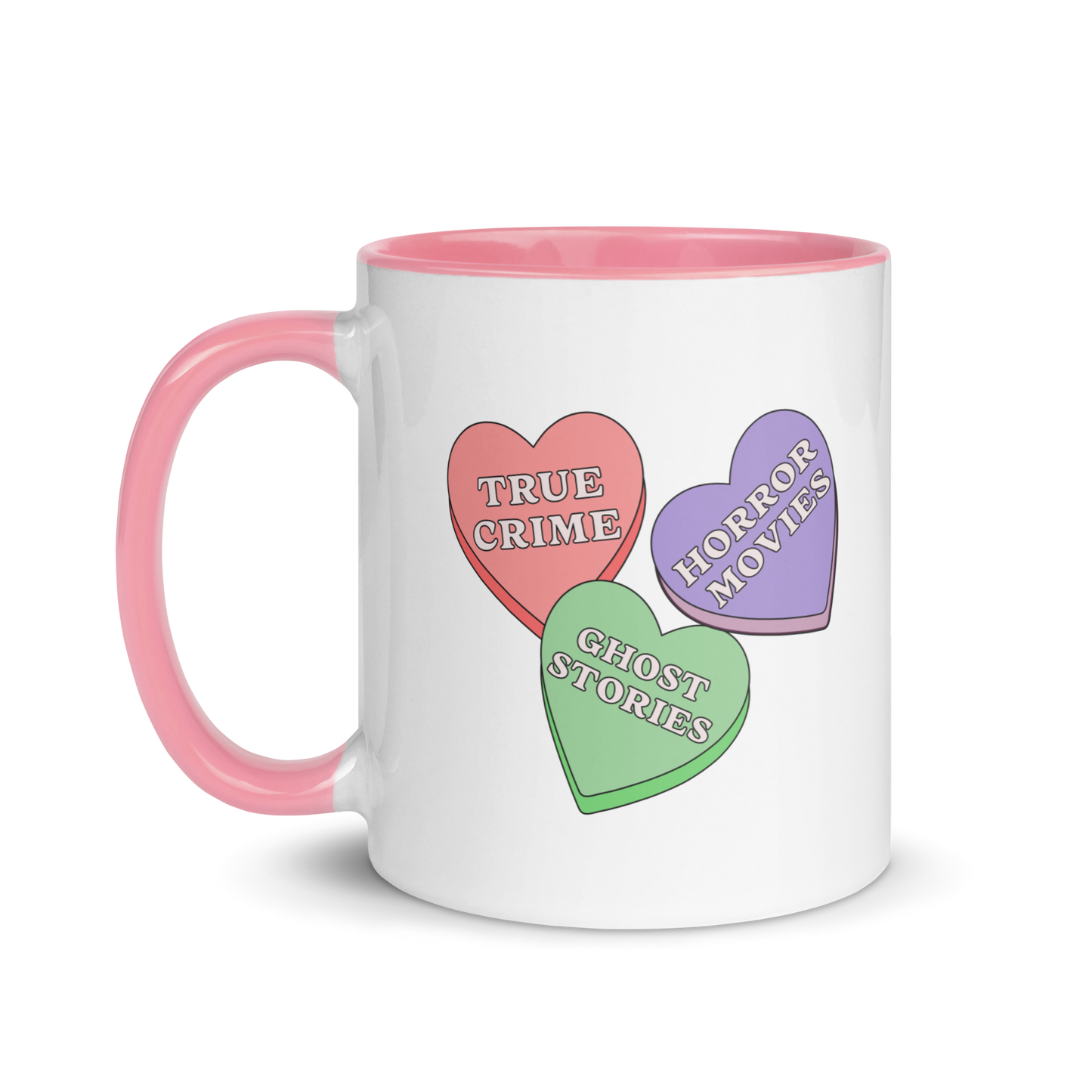 Candy Hearts Accent Mug